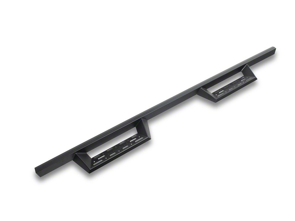 Barricade Canyon Drop Steps; Textured Black (19-25 Sierra 1500 Crew Cab)