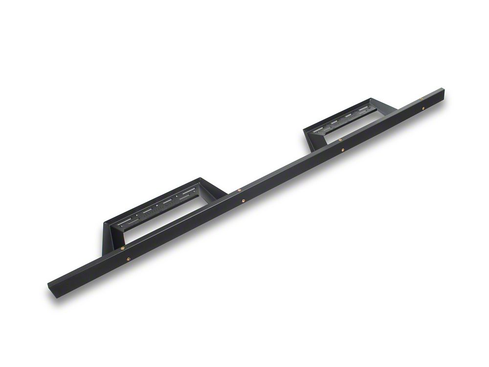 Barricade Canyon Drop Steps; Textured Black (19-25 Sierra 1500 Crew Cab)