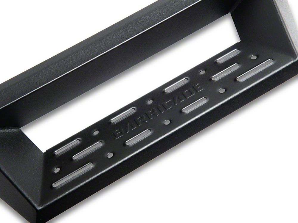 Barricade Canyon Drop Steps; Textured Black (19-25 Sierra 1500 Crew Cab)