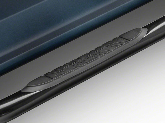 Barricade 3-Inch 90 Degree Bent End Side Step Bars; Black (17-25 F-250 Super Duty SuperCrew)