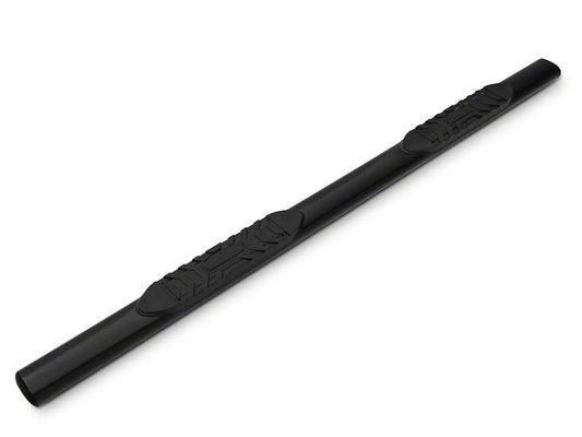Barricade 5-Inch Oval Straight End Side Step Bars; Black (17-25 F-250 Super Duty SuperCab)
