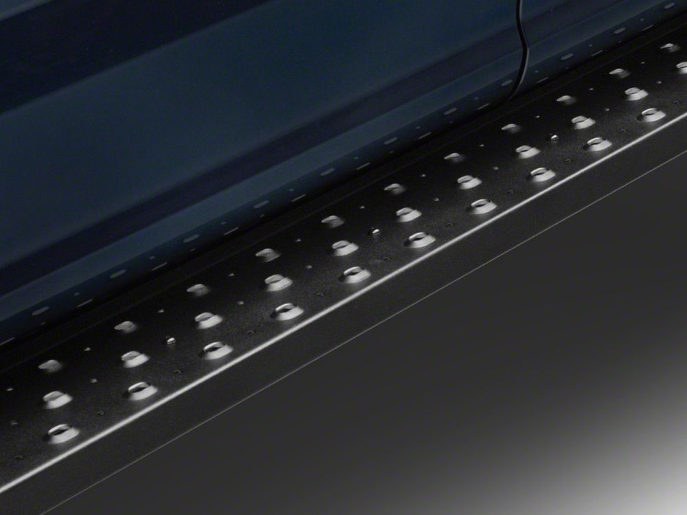 Barricade Rattler Running Boards; Black (17-25 F-250 Super Duty SuperCrew)