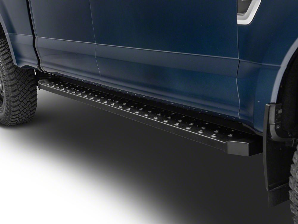 Barricade Rattler Running Boards; Black (17-25 F-250 Super Duty SuperCrew)