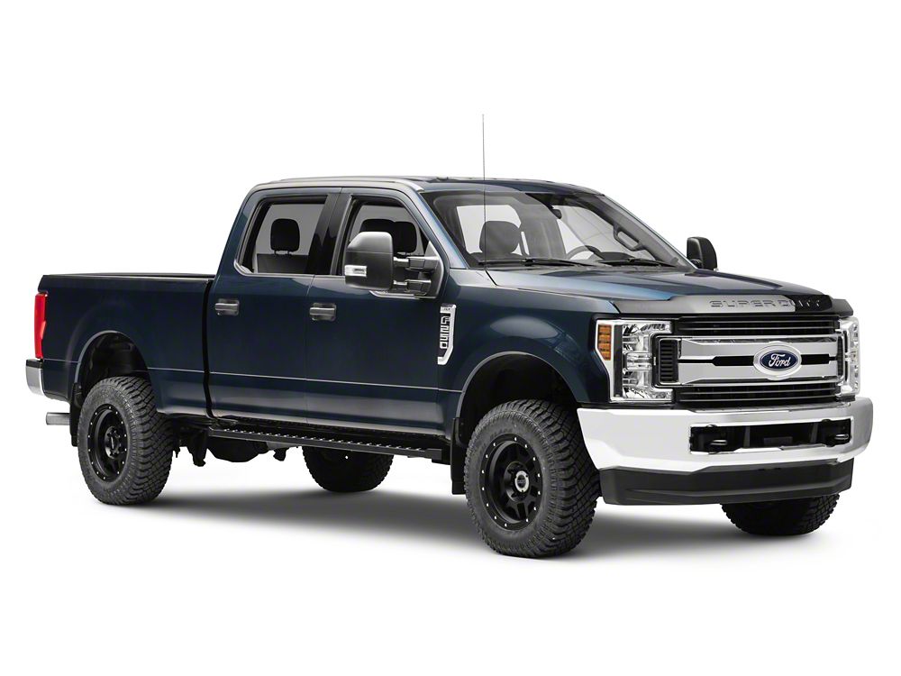Barricade Rattler Running Boards; Black (17-25 F-250 Super Duty SuperCrew)