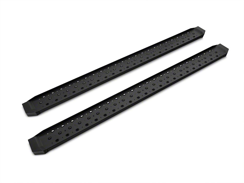 Barricade Rattler Running Boards; Black (17-25 F-250 Super Duty SuperCab)