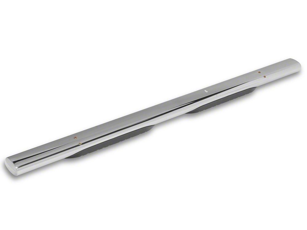 Barricade E-Series 5-Inch Straight End Side Step Bars; Stainless Steel (17-25 F-250 Super Duty SuperCab)