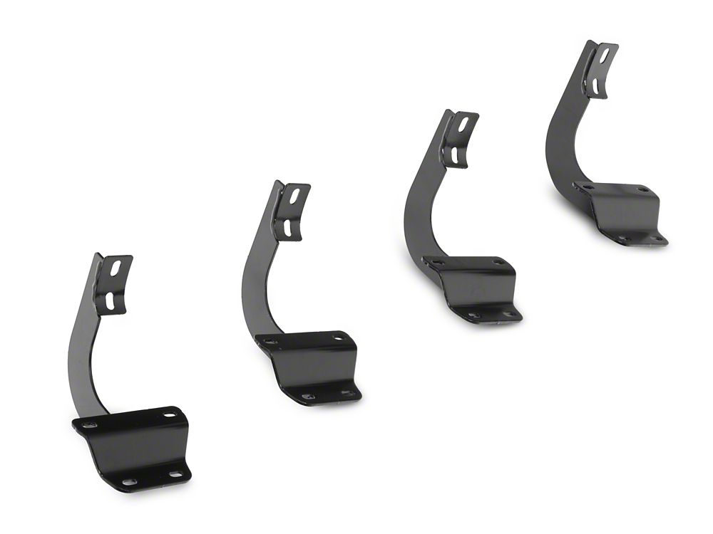 Barricade E-Series 5-Inch Straight End Side Step Bars; Stainless Steel (17-25 F-250 Super Duty SuperCab)