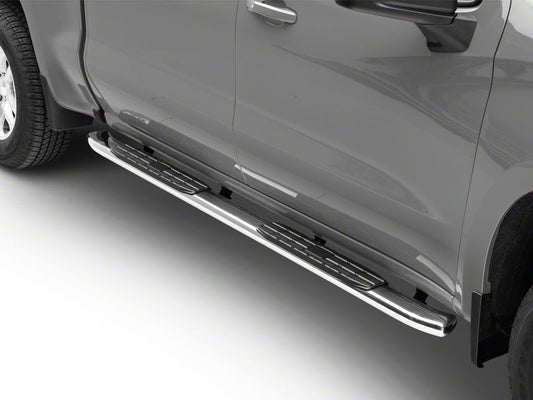 Barricade PNC Side Step Bars; Stainless Steel (20-25 Sierra 3500 HD Crew Cab)