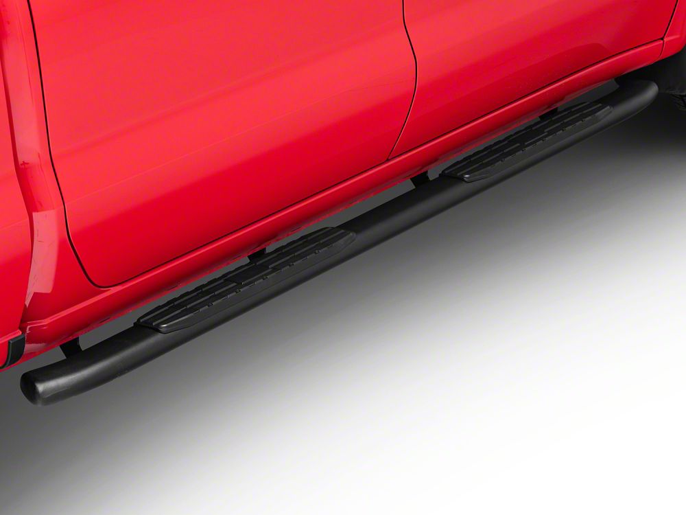 Barricade PNC Side Step Bars; Textured Black (20-25 Sierra 3500 HD Crew Cab)