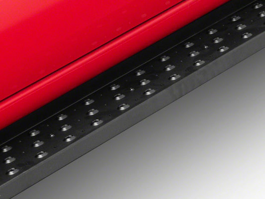 Barricade Rattler Running Boards; Black (20-25 Sierra 3500 HD Crew Cab)