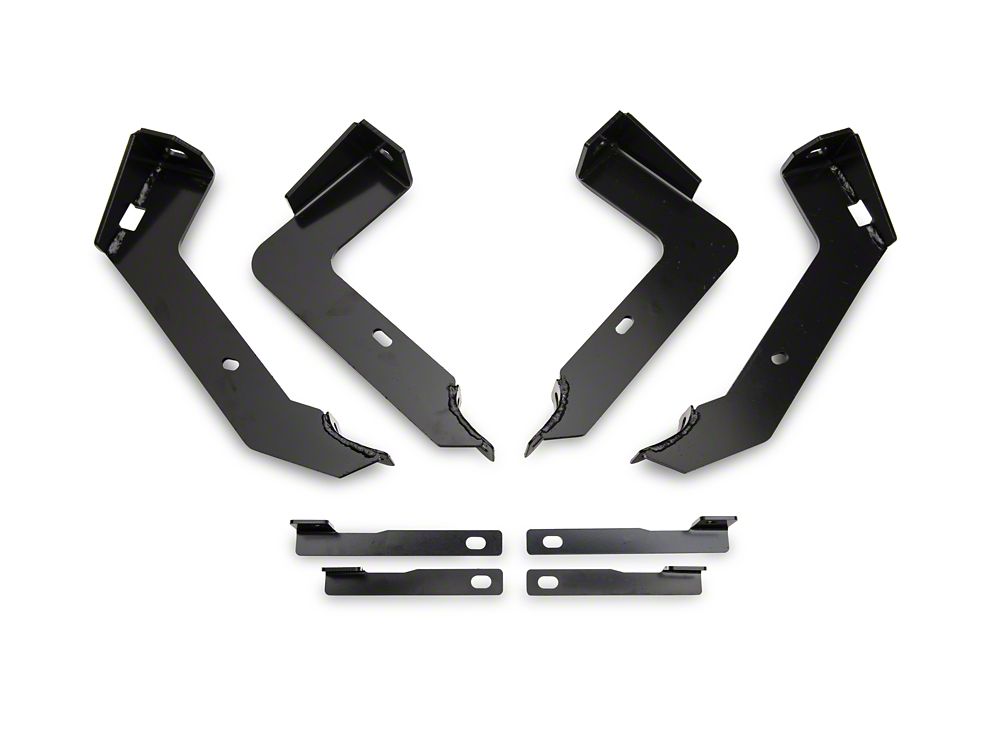 Barricade 4-Inch Oval Straight End Side Step Bars; Stainless Steel (03-09 RAM 3500 Quad Cab)