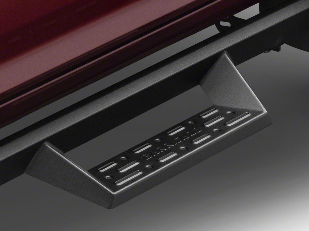 Barricade Canyon Drop Steps; Textured Black (10-25 RAM 3500 Crew Cab)