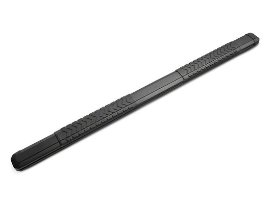 Barricade Saber 5-Inch Aluminum Side Step Bars; Black Cover Plates (20-25 Silverado 3500 HD Double Cab)