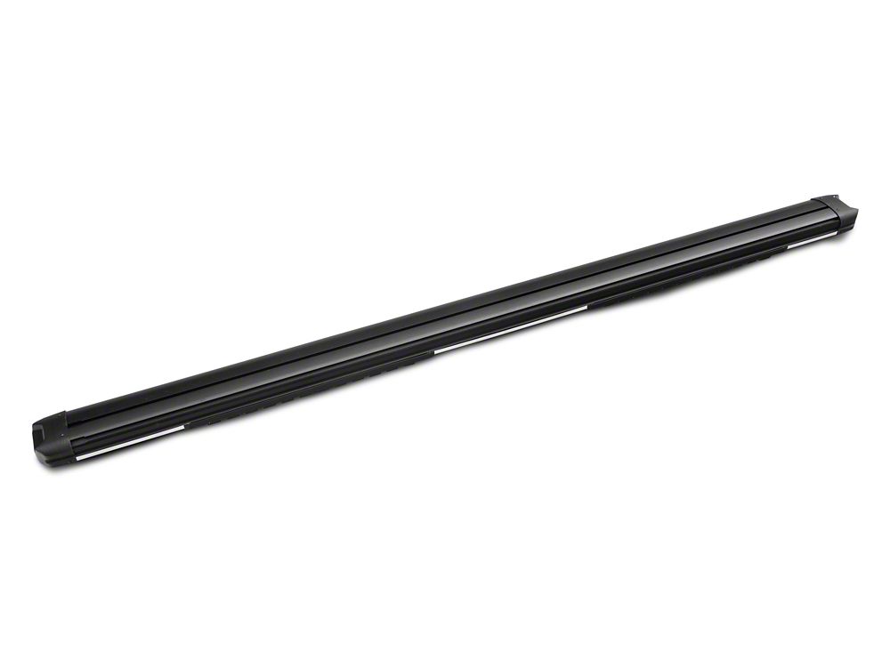 Barricade Saber 5-Inch Aluminum Side Step Bars; Stainless Cover Plates (20-25 Silverado 3500 HD Double Cab)