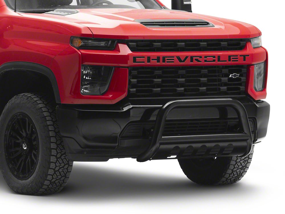 Barricade 3-Inch Bull Bar; Black (20-25 Silverado 3500 HD)