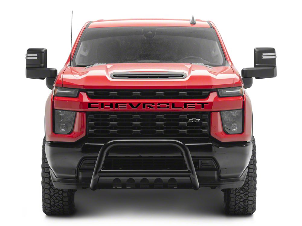 Barricade 3-Inch Bull Bar; Black (20-25 Silverado 3500 HD)