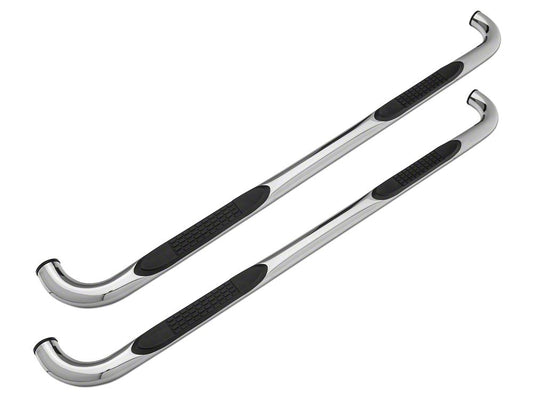 Barricade 3-Inch 90 Degree Bent End Side Step Bars; Stainless Steel (17-25 F-350 Super Duty SuperCrew)