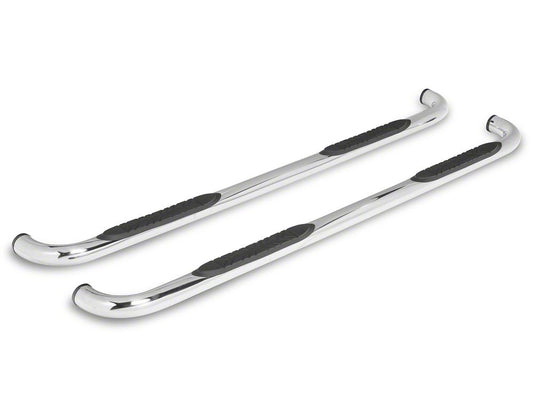 Barricade E-Series 3-Inch Side Step Bars with 90 Degree Bent Ends; Stainless Steel (17-25 F-350 Super Duty SuperCrew)