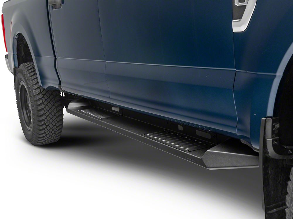 Barricade HD Steel Running Boards; Texutred Black (17-25 F-350 Super Duty SuperCrew)