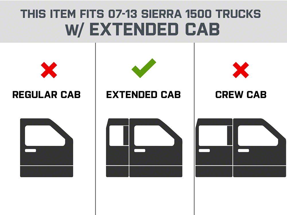 Barricade XD Running Boards (07-13 Sierra 1500 Extended Cab)