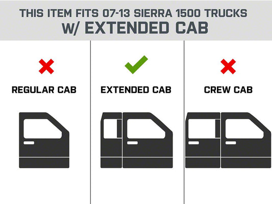 Barricade HD Drop Side Step Bars (07-18 Sierra 1500 Extended/Double Cab)