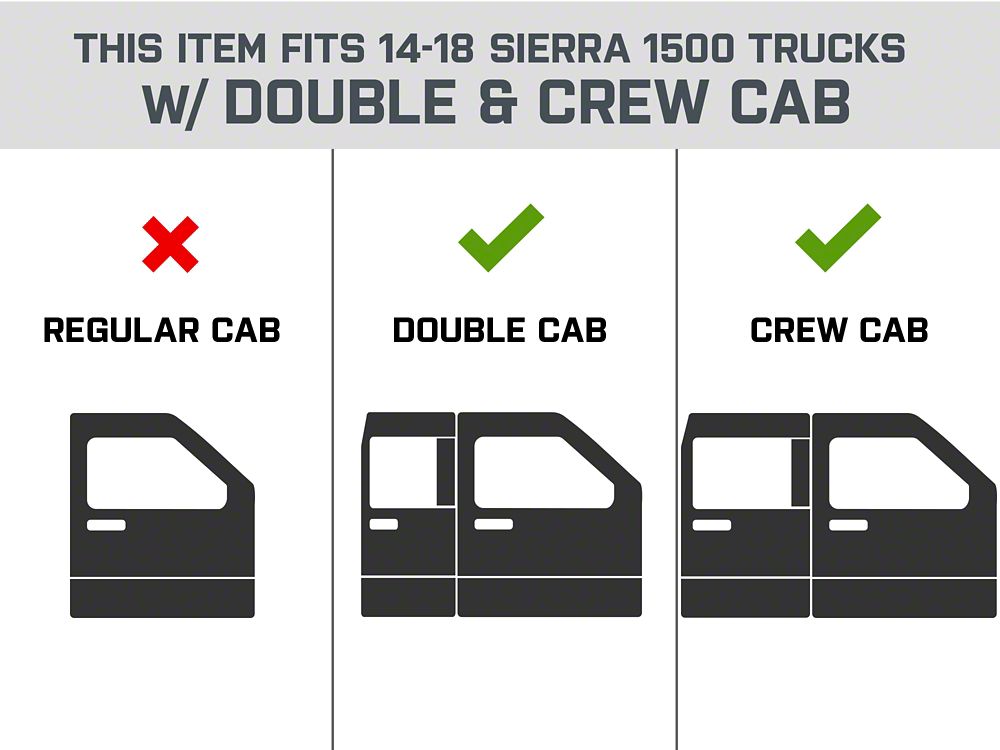 Barricade S6 Running Boards; Stainless Steel (14-18 Sierra 1500 Double Cab, Crew Cab)