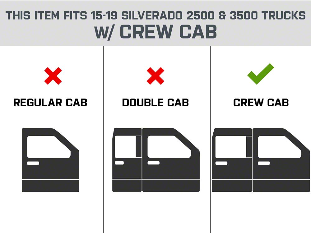 Barricade Steel Running Boards; Black (07-19 Silverado 2500 HD Crew Cab)