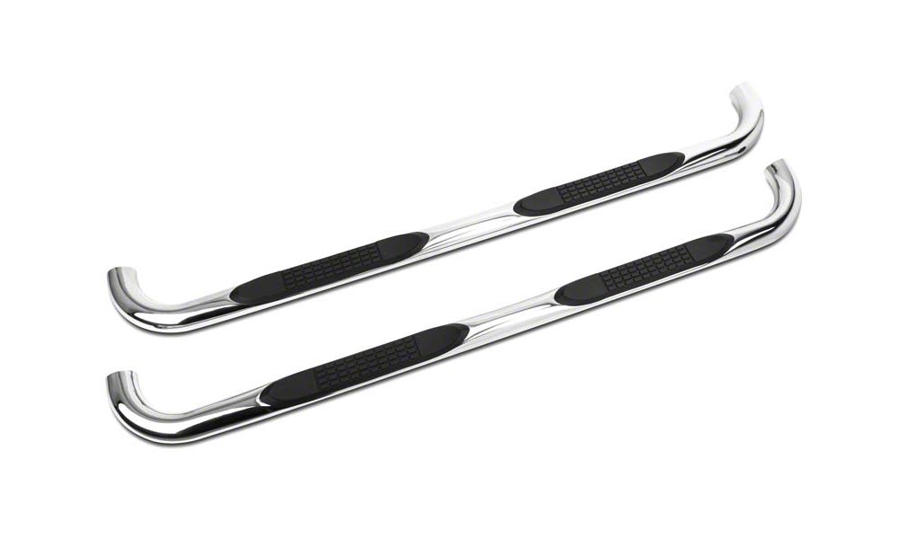 Barricade 3-Inch Side Step Bars; Stainless Steel (04-08 F-150)