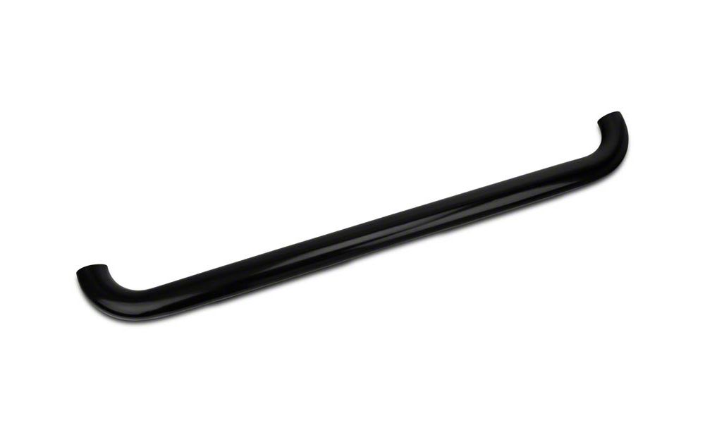 Barricade 4-Inch Oval Bent End Side Step Bars; Gloss Black (04-08 F-150)