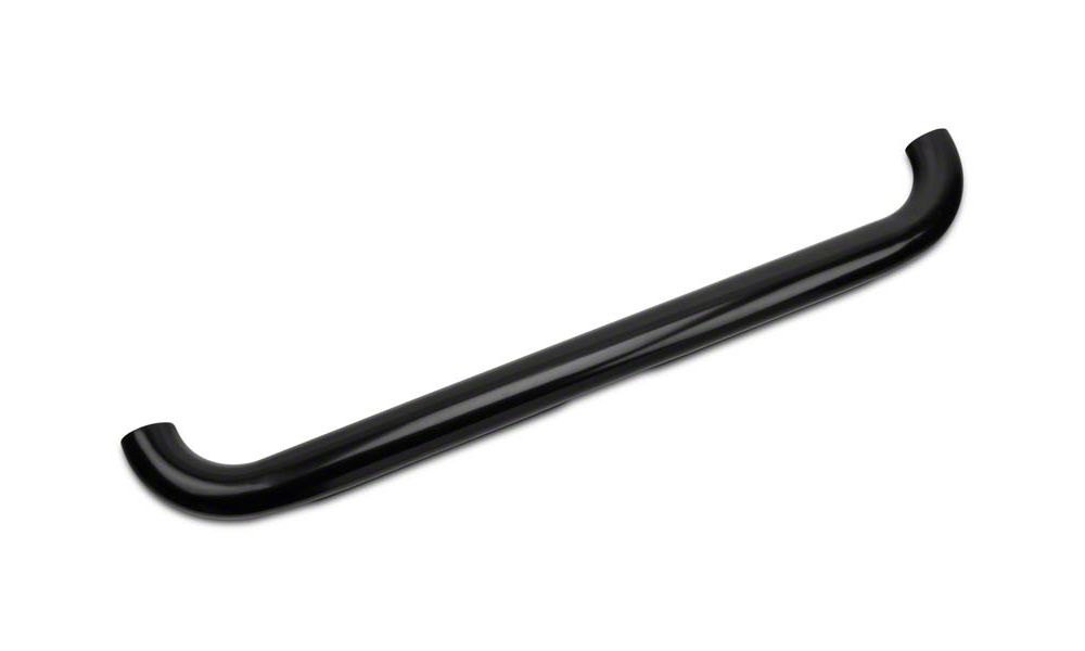 Barricade 4-Inch Oval Bent End Side Step Bars; Gloss Black (97-03 F-150)