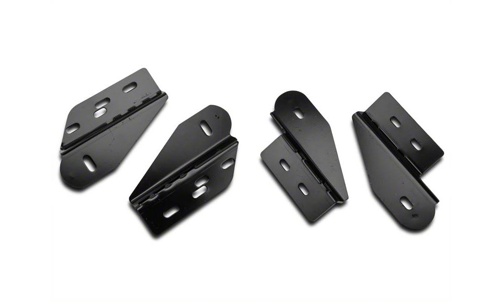 Barricade 4-Inch Oval Bent End Side Step Bars; Gloss Black (97-03 F-150)