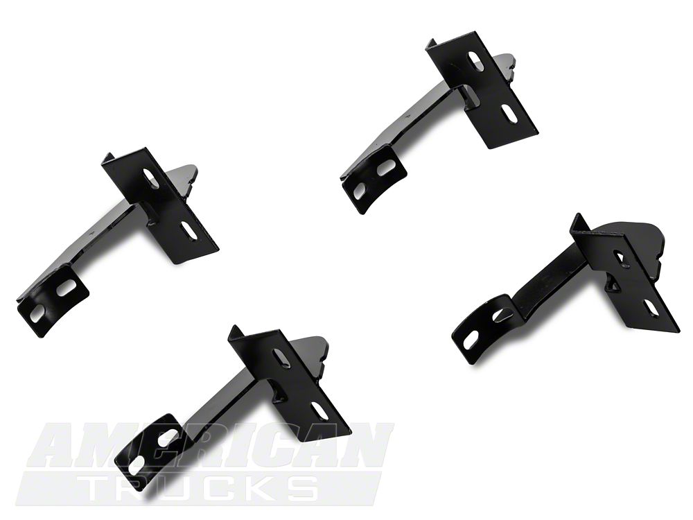 Barricade 4-Inch Oval Straight End Side Step Bars; Gloss Black (04-08 F-150)