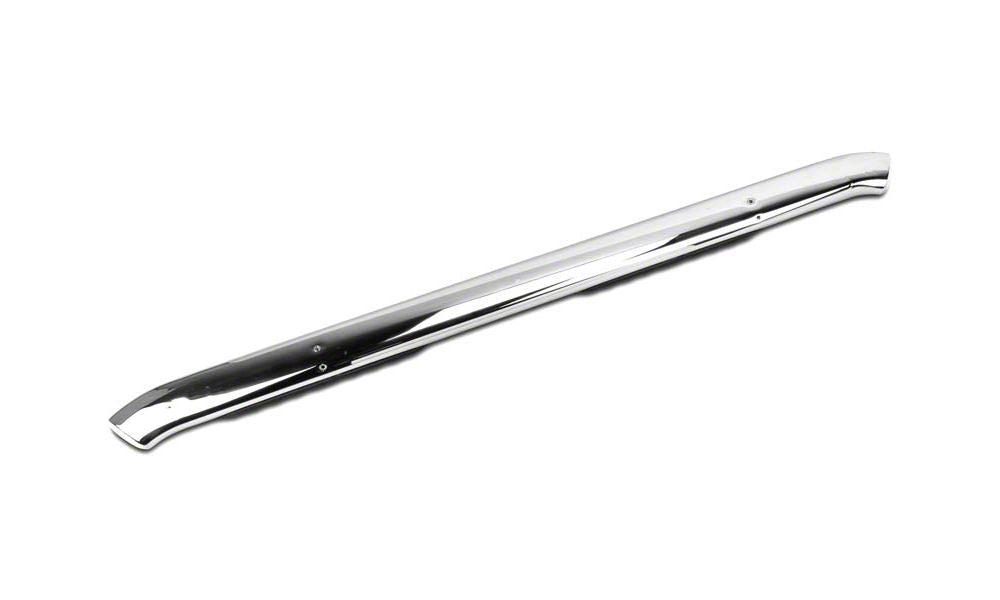 Barricade 5-Inch Oval Bent End Side Step Bars; Stainless Steel (09-14 F-150 SuperCab, SuperCrew)