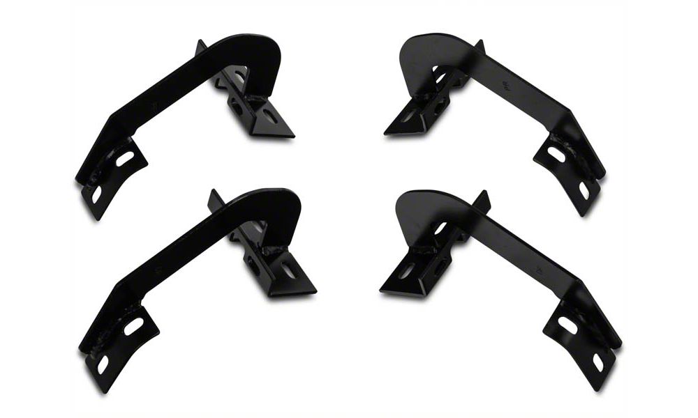 Barricade 5-Inch Oval Bent End Side Step Bars; Stainless Steel (09-14 F-150 SuperCab, SuperCrew)