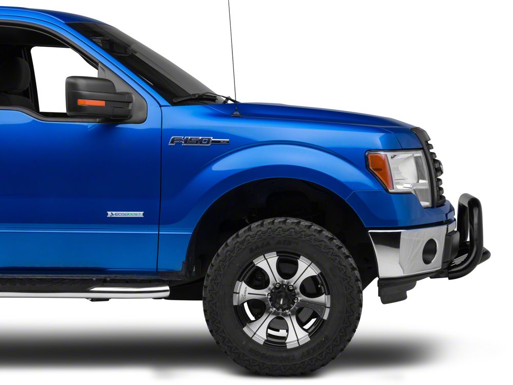 Barricade 3-Inch Bull Bar with Skid Plate; Gloss Black (11-25 2.7L/3.5L EcoBoost F-150, Excluding Raptor)