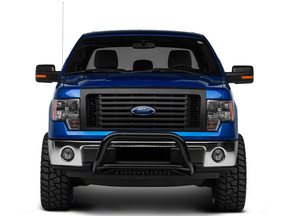 Barricade 3-Inch Bull Bar with Skid Plate; Gloss Black (11-25 2.7L/3.5L EcoBoost F-150, Excluding Raptor)