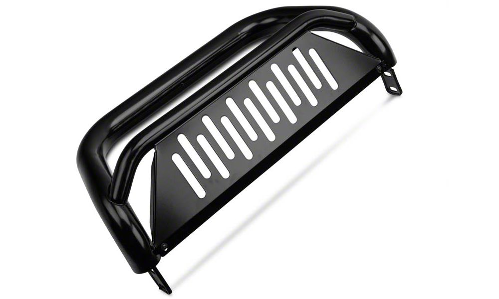 Barricade 3-Inch Bull Bar with Skid Plate; Gloss Black (11-25 2.7L/3.5L EcoBoost F-150, Excluding Raptor)