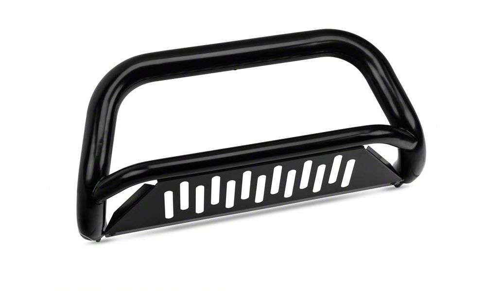 Barricade 3-Inch Bull Bar with Skid Plate; Gloss Black (11-25 2.7L/3.5L EcoBoost F-150, Excluding Raptor)