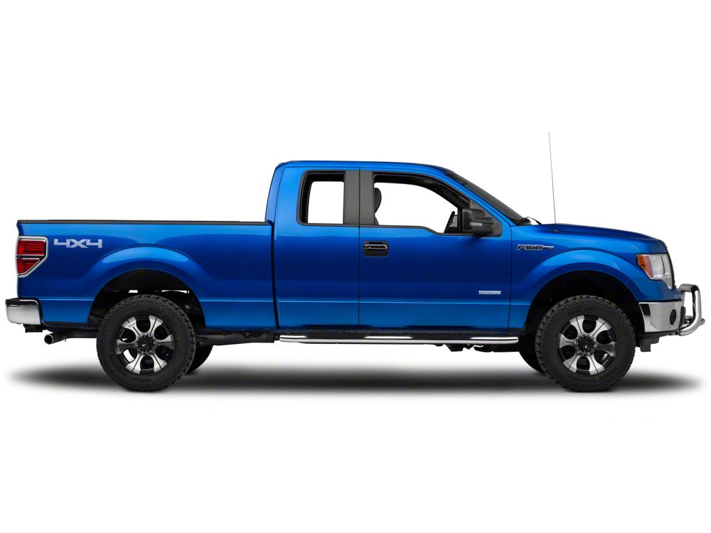 Barricade 3-Inch Bull Bar with Skid Plate; Stainless Steel (11-25 2.7L/3.5L EcoBoost F-150, Excluding Raptor)
