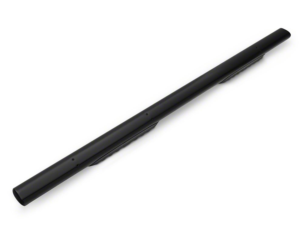 Barricade 5-Inch Oval Straight End Side Step Bars; Black (15-25 F-150)