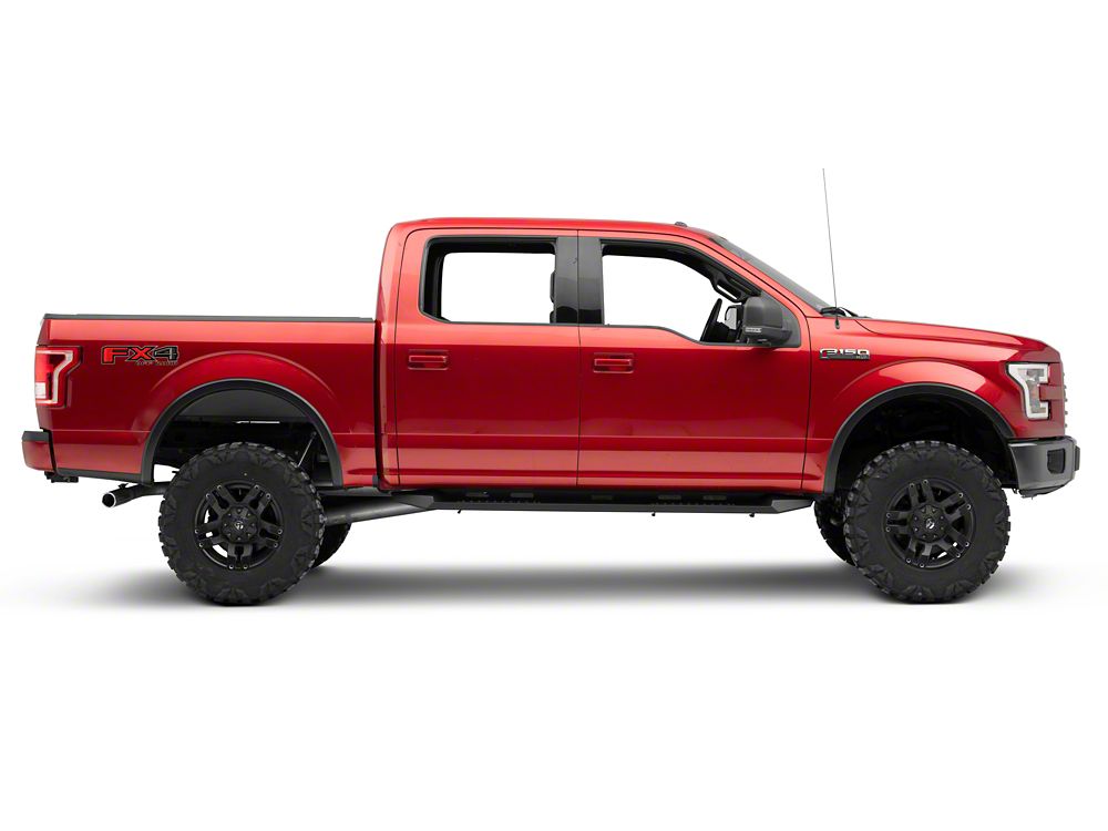 Barricade HD Steel Running Boards; Black (15-25 F-150 SuperCab, SuperCrew)