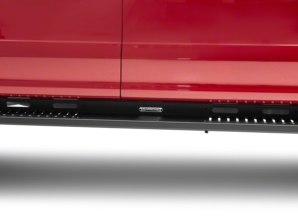 Barricade HD Steel Running Boards; Black (15-25 F-150 SuperCab, SuperCrew)