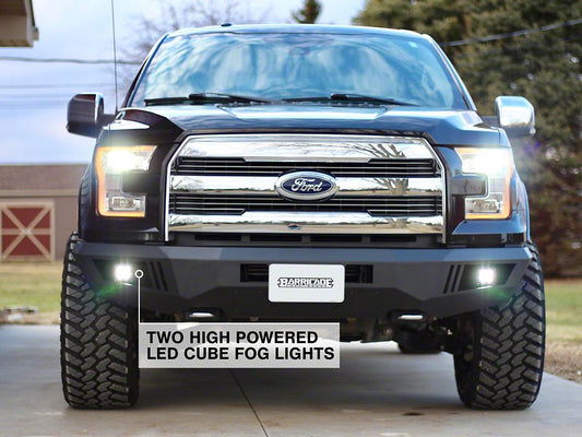 Barricade Extreme HD Front Bumper with LED Fog Lights (15-17 F-150, Excluding Raptor)