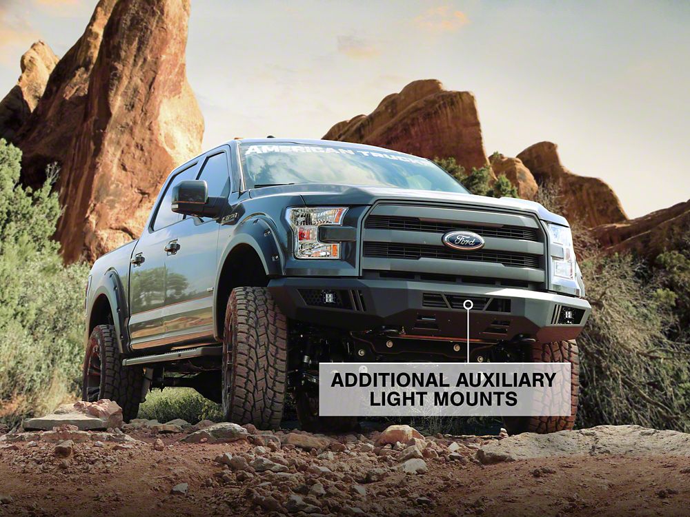 Barricade Extreme HD Front Bumper with LED Fog Lights (15-17 F-150, Excluding Raptor)