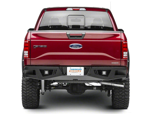 Barricade Extreme HD Rear Bumper with LED Fog Lights for Aftermarket Hitches (15-20 F-150, Excluding Raptor)