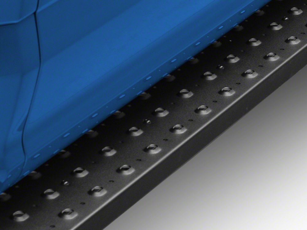 Barricade Rattler Running Boards; Black (15-25 F-150)