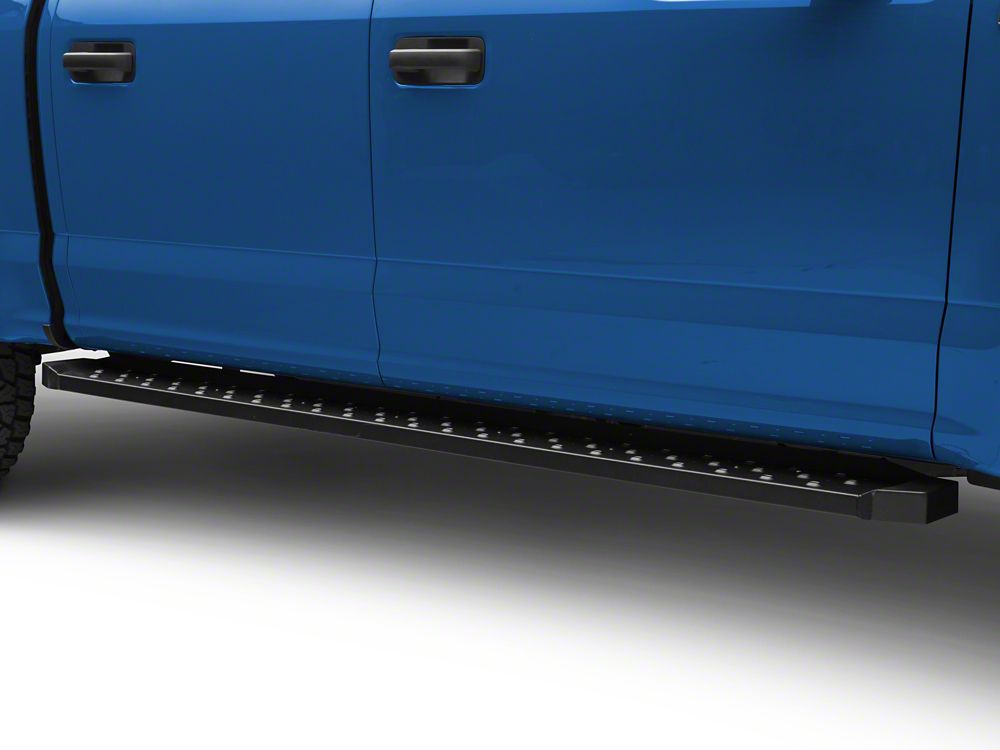 Barricade Rattler Running Boards; Black (15-25 F-150)