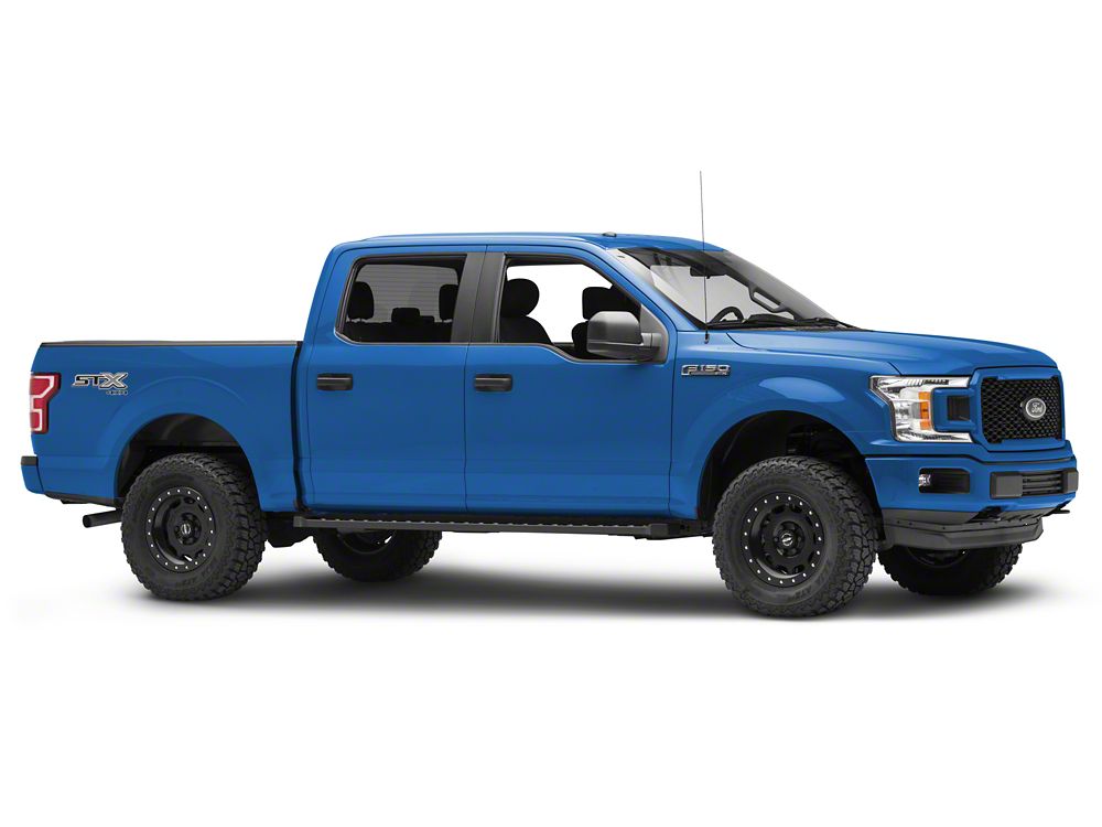 Barricade Rattler Running Boards; Black (15-25 F-150)