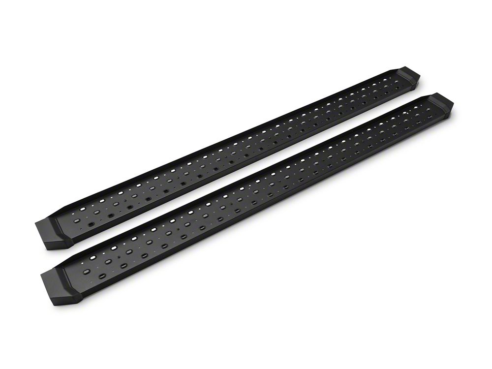 Barricade Rattler Running Boards; Black (15-25 F-150)