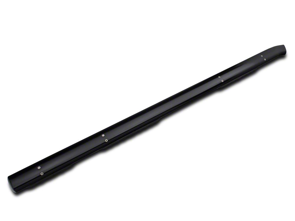 Barricade 5-Inch Oval Bent End Wheel to Wheel Side Step Bars; Black (15-25 F-150 SuperCab, SuperCrew)